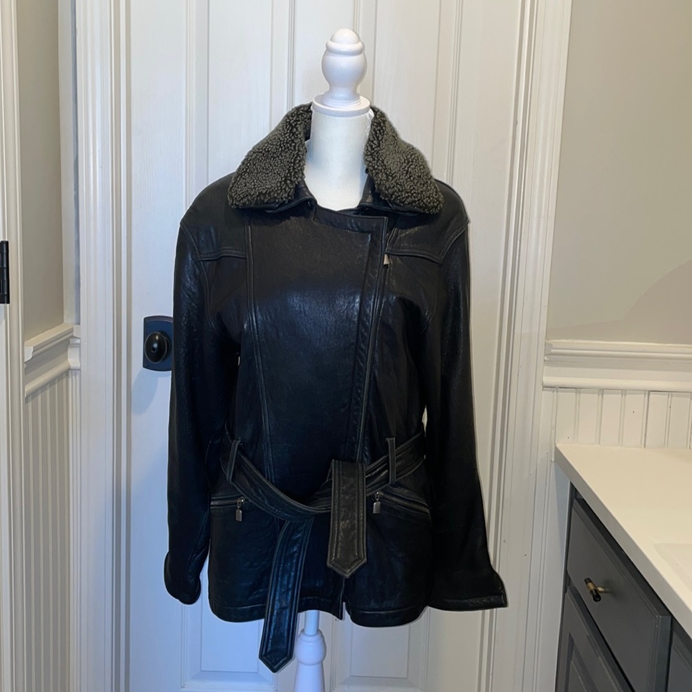 Vintage 90’s Lambskin Leather Jacket, Small